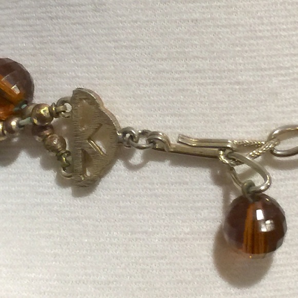 Rootbeer Amber Faceted Bead 2Strand Choker - Picture 6 of 8